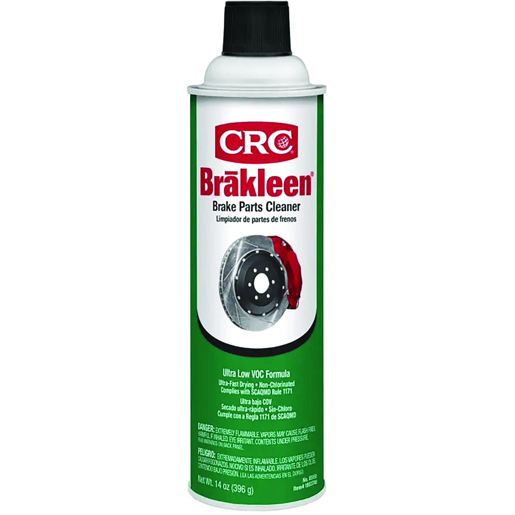 CRC Brakleen Low VOC Brake Parts Cleaner — 14 Oz., Ultra Low VOC, SCAQMD #1171 Compliant, Model# CRC05151